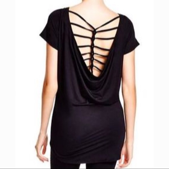 Benjamin Jay Spinal Top Cage Back Tunic Edgy Punk Goth - Picture 2 of 6